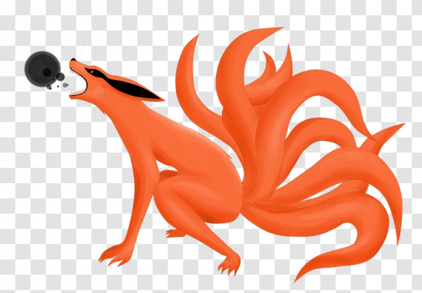 Kurama Tailed Beasts Nine-tailed Fox Naruto Shippuden: Ultimate Ninja Storm Revolution Bomb - Mythical Creature Transparent PNG