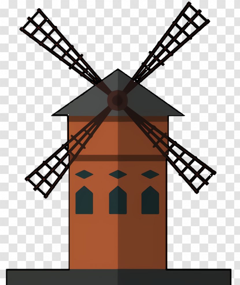 Images Cartoon - Windmill - House Building Transparent PNG