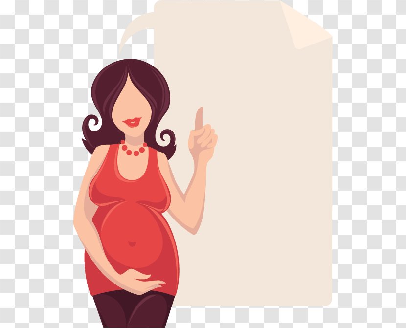 Back Pain Chiropractic Pregnancy Health Care Spinal Adjustment - Tree - Cartoon Pregnant Women Vector Material Transparent PNG