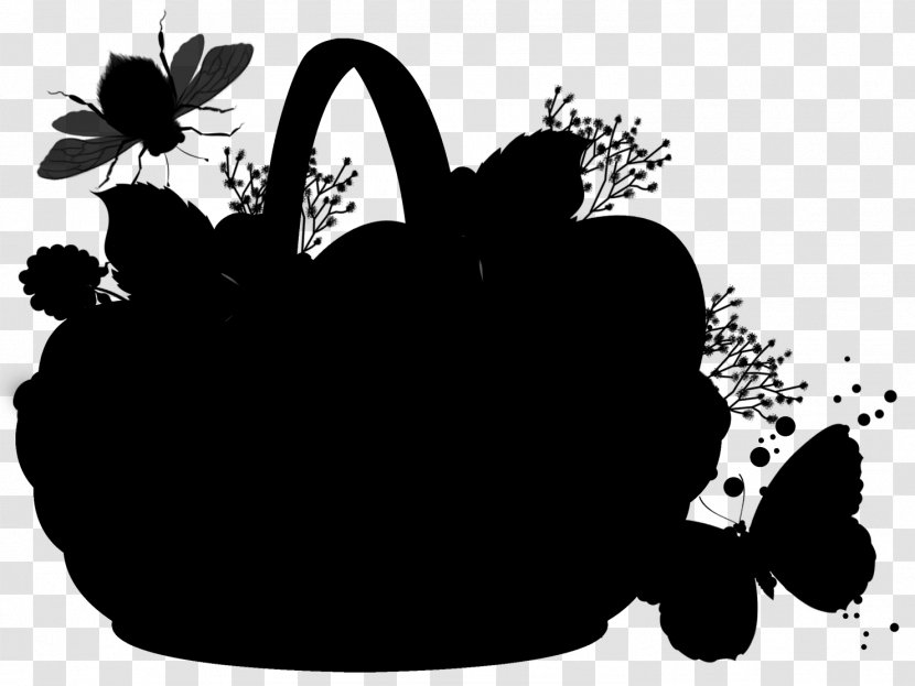 Clip Art Desktop Wallpaper Silhouette Computer Flower - Black M - Plant Transparent PNG