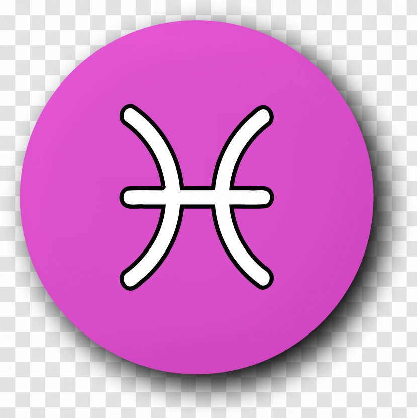 Symbol Pisces Clip Art - Purple Transparent PNG