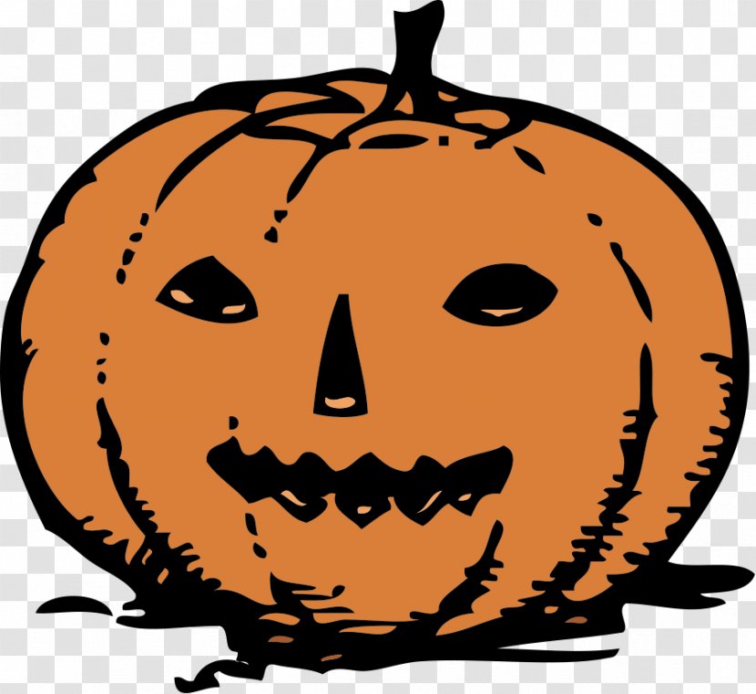 Jack-o-lantern Halloween Illustration - Cucurbita - Pumpkin Cartoon Transparent PNG
