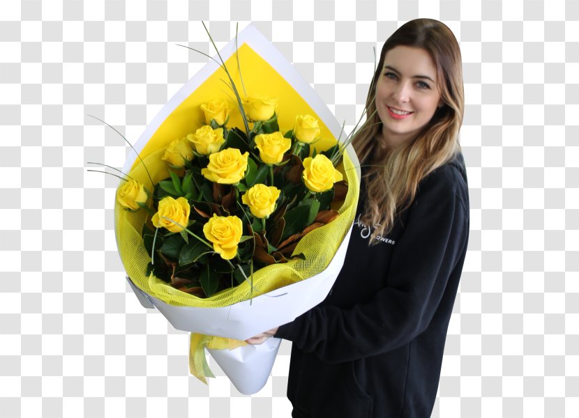 Garden Roses Flower Bouquet Floral Design Cut Flowers - Flowerpot - Beautiful Yellow Arrangements Transparent PNG
