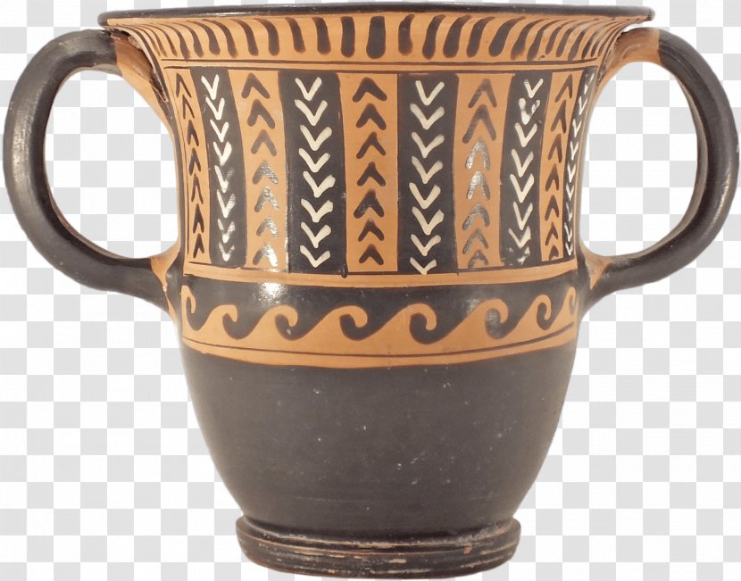 Ceramic Coffee Cup South Italian Ancient Greek Pottery Kantharos - Antiquity Poster Material Transparent PNG
