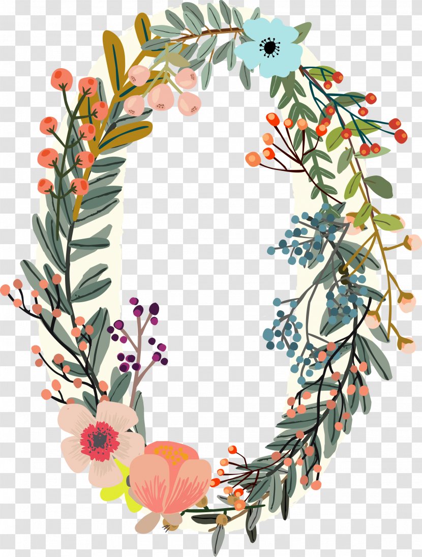 Floral Design Wreath Flower Clip Art - Flowers Digital O Transparent PNG