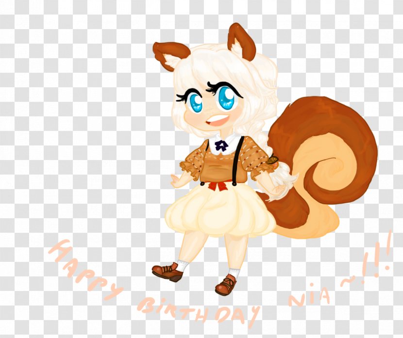 Dog Cat Illustration Clip Art Mammal - Flower - Happy Squirrel Like Thing Transparent PNG