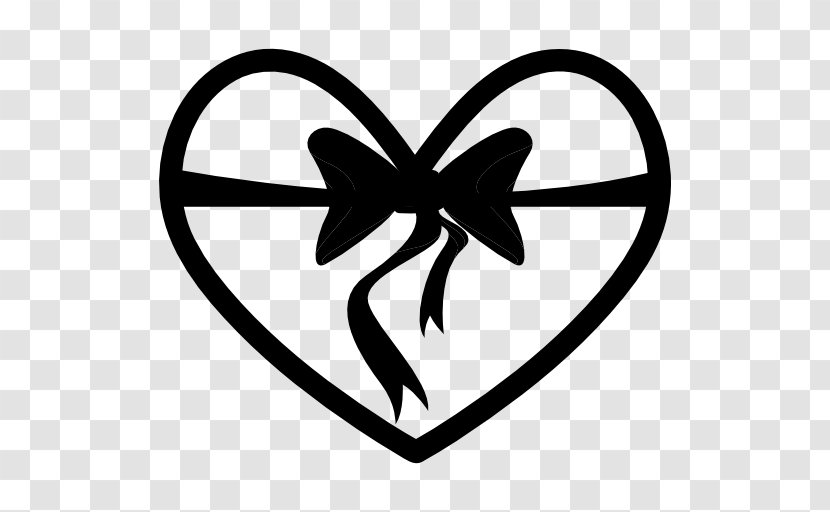 Heart Ribbon - Silhouette - Cartoon Transparent PNG