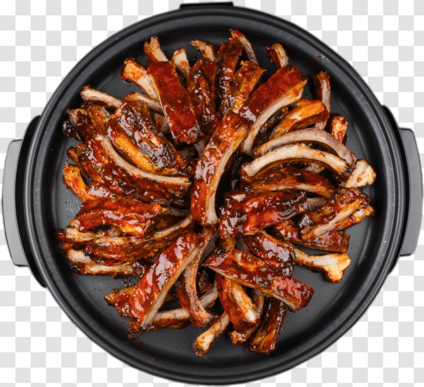 Spare Ribs Meat Marination Pittig Food - Dish Transparent PNG