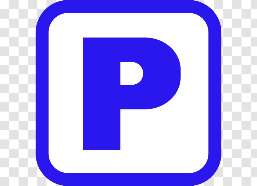 Car Park Parking Symbol Clip Art - Blue Transparent PNG