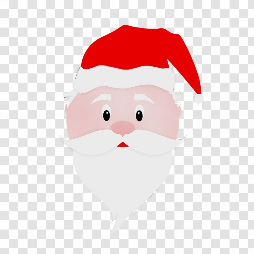 Santa Claus Cartoon - Moustache - Smile Beard Transparent PNG