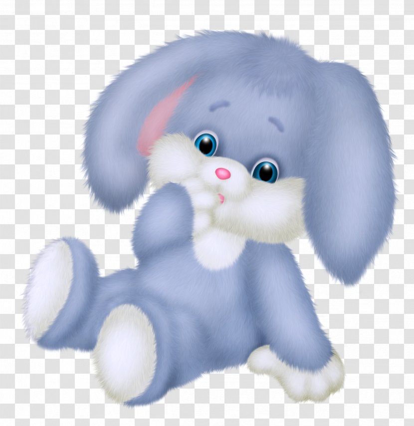 Rabbit Blue Bunny Clip Art - Mammal - Cute Clipart Picture Transparent PNG