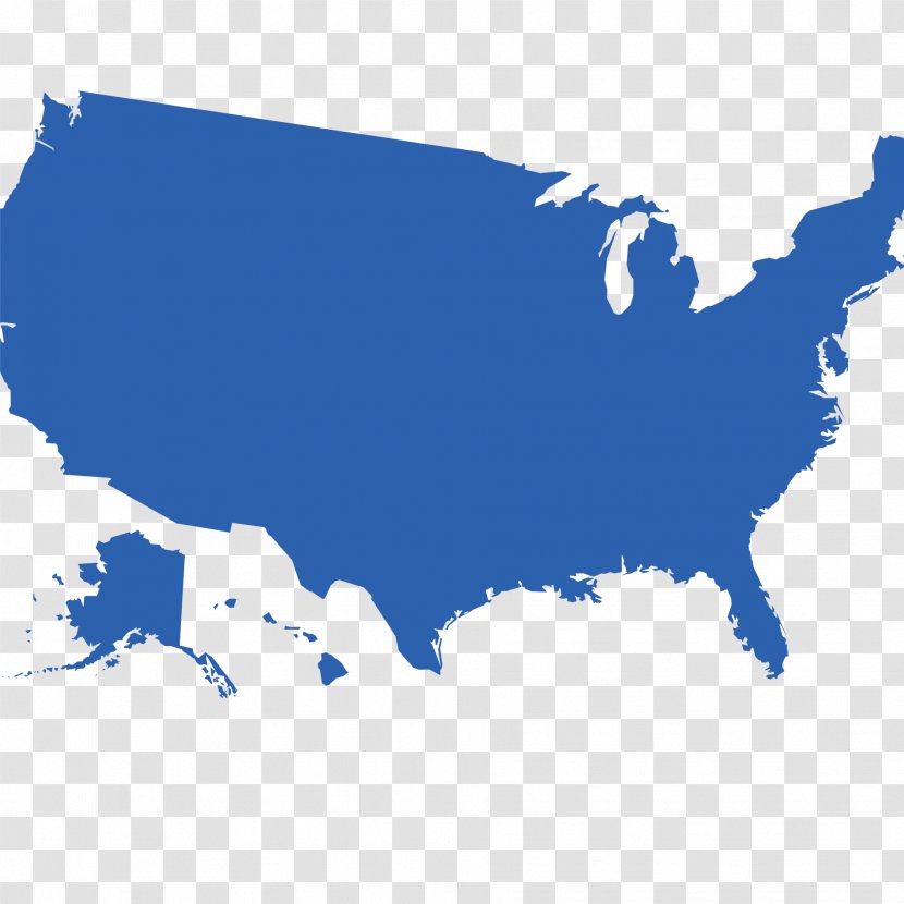 United States Vector Map Blank - Area - Labor Day Poster Transparent PNG