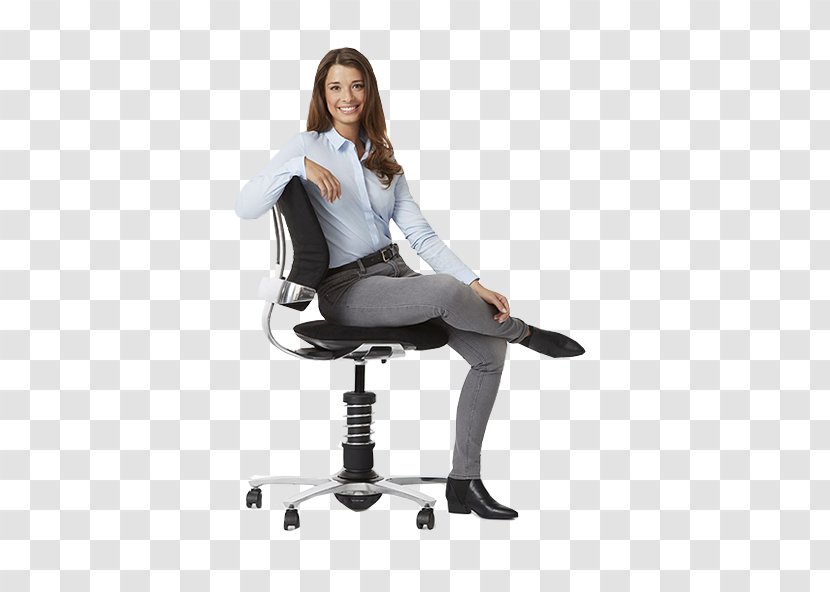 Office & Desk Chairs Sitting - Watercolor - People Transparent PNG