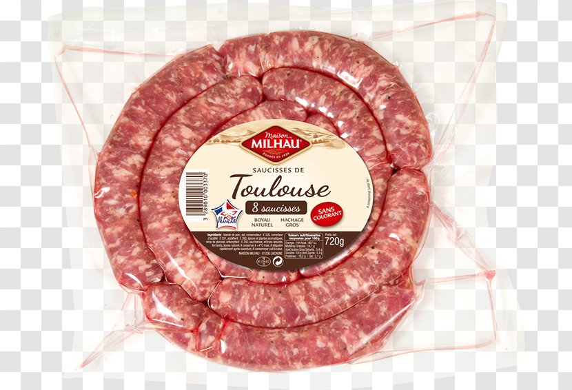Salami Sausage Saucisse De Toulouse Salchichón Mortadella - Soppressata Transparent PNG