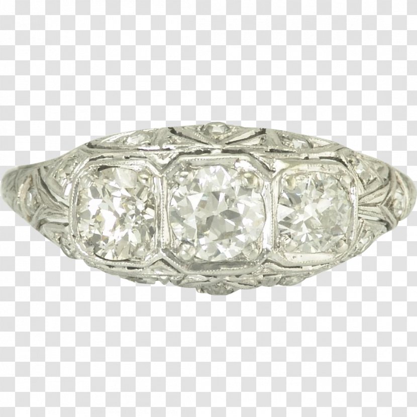 Silver - Metal - Diamond Stone Transparent PNG