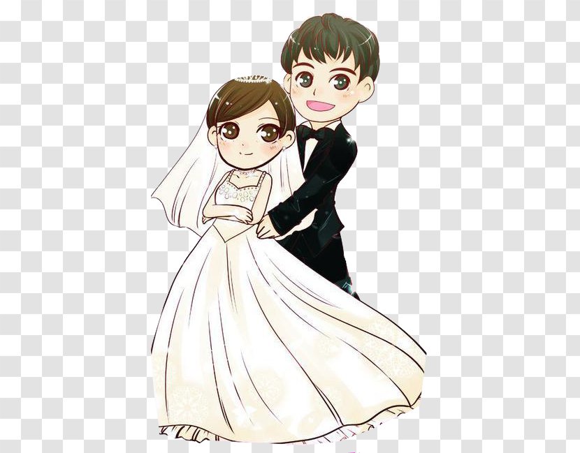 Wedding Photography Marriage Couple Cartoon - Silhouette - Figures Transparent PNG