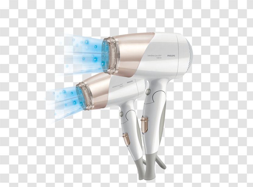 Hair Dryer Philips Care Negative Air Ionization Therapy Capelli - Silver Transparent PNG