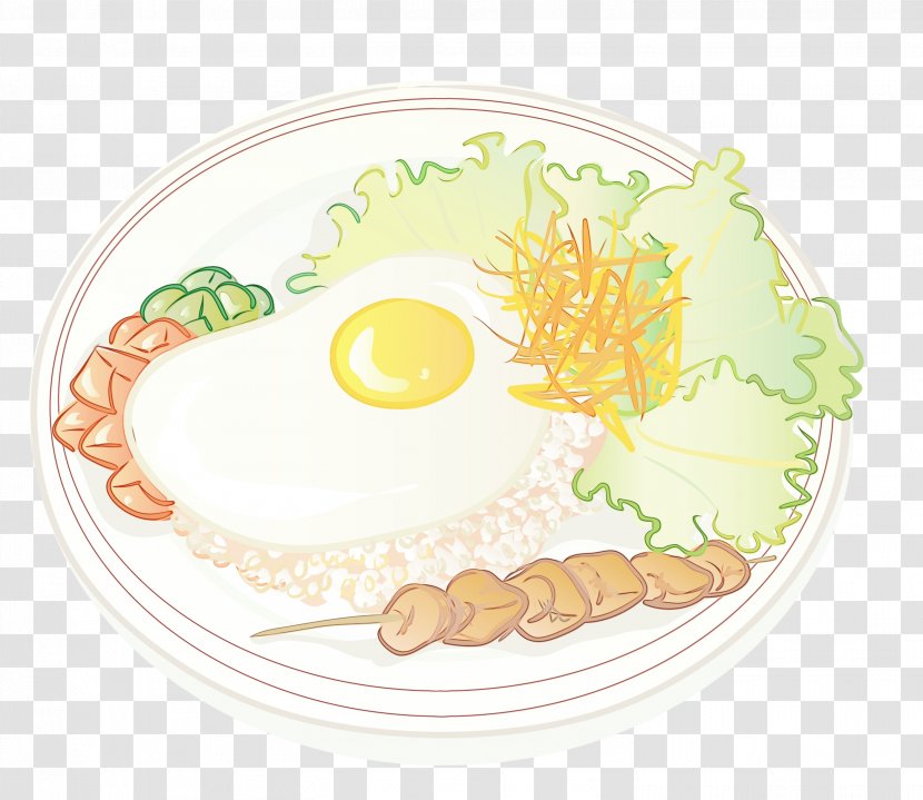 Chinese Cuisine Sushi Rice Breakfast Cartoon - Drawing - Garnish Transparent PNG