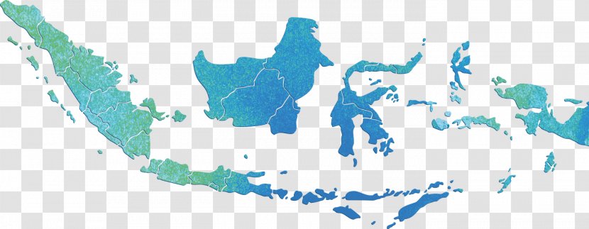 Indonesia Vector Map - Water Transparent PNG
