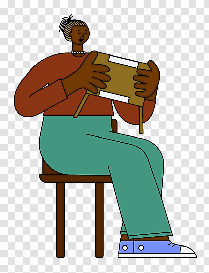 Cartoon Sitting Joint Line H&m Transparent PNG