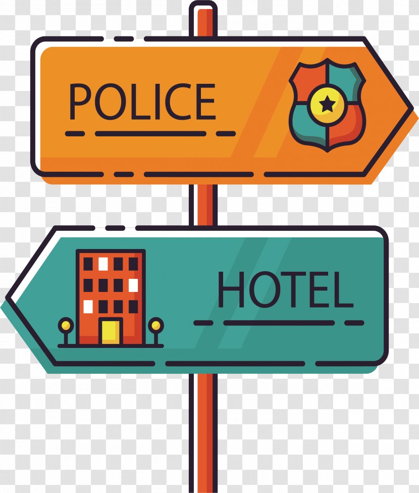 Traffic Sign Icon - Police Station Hotel Transparent PNG