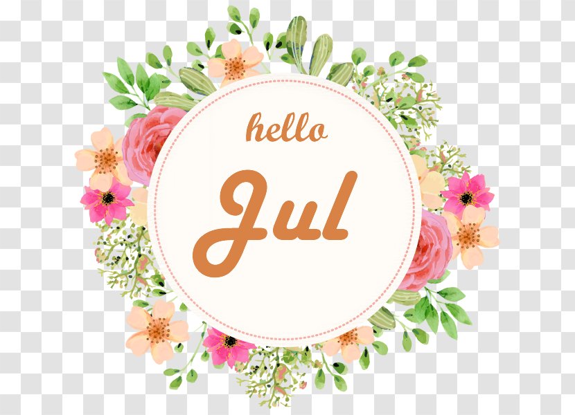 Hello July. - Flower Arranging - Food Transparent PNG