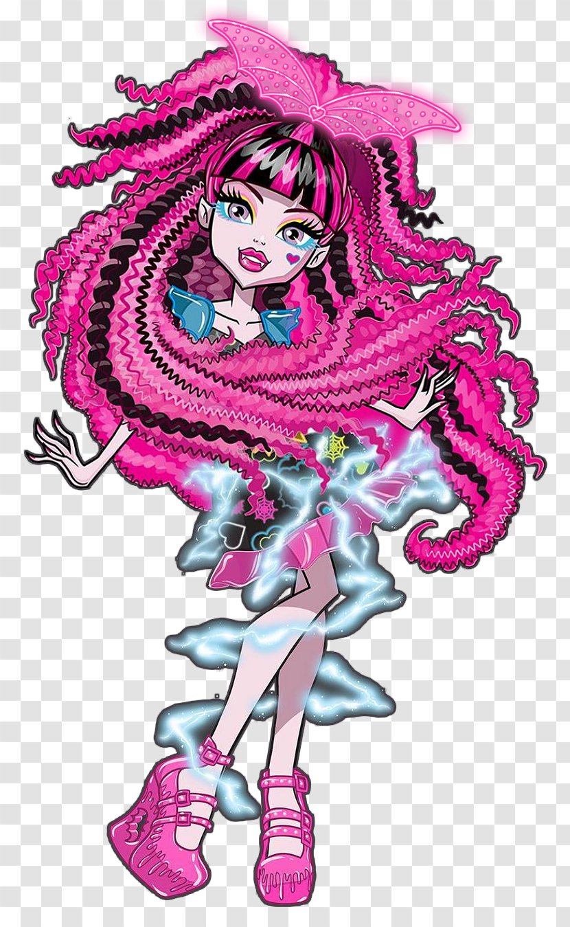 Monster High Draculaura Doll Art - Watercolor Transparent PNG