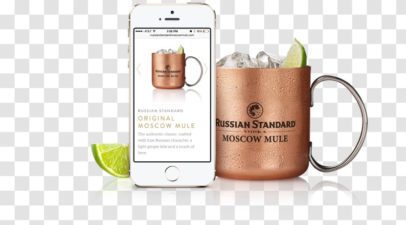 Moscow Mule Russian Standard Buck Vodka Cocktail Transparent PNG