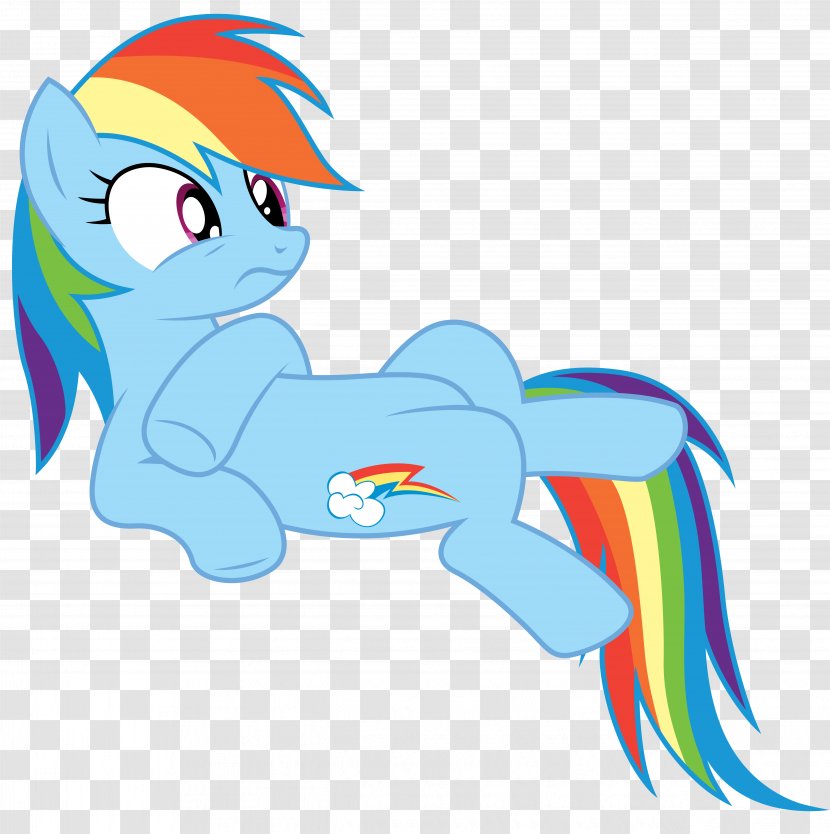 Pony Rainbow Dash Fluttershy Horse - Tail Transparent PNG