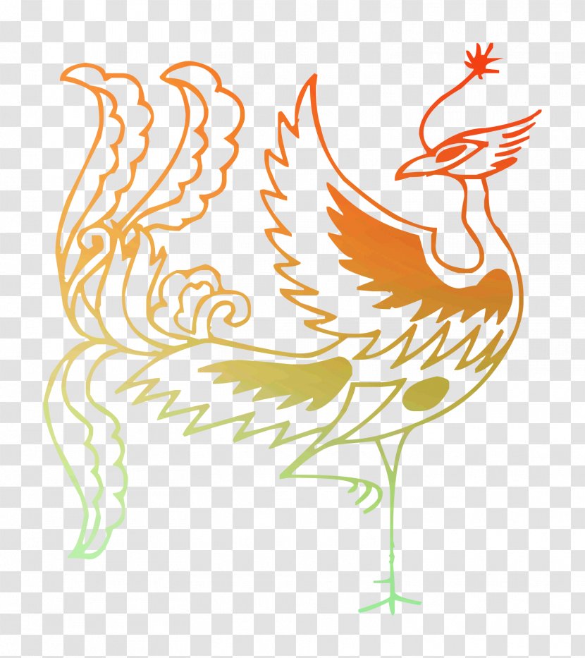 Clip Art Illustration Rooster Image - Chinoiserie - Chicken Transparent PNG