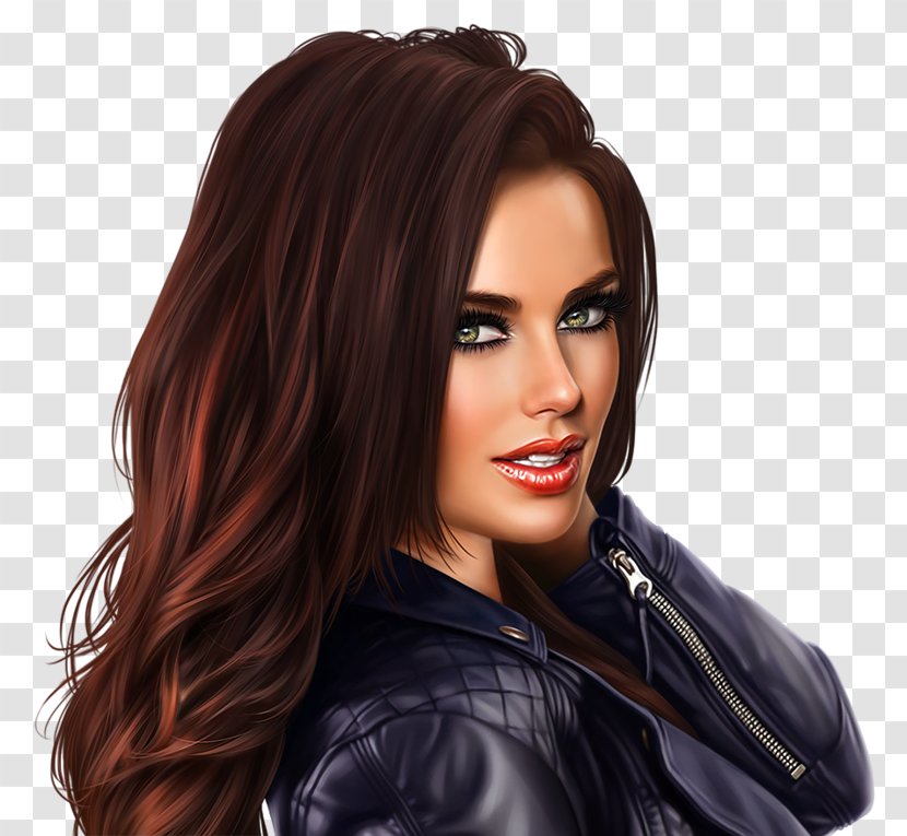 Brown Hair Fashion Artificial Integrations Transparent PNG