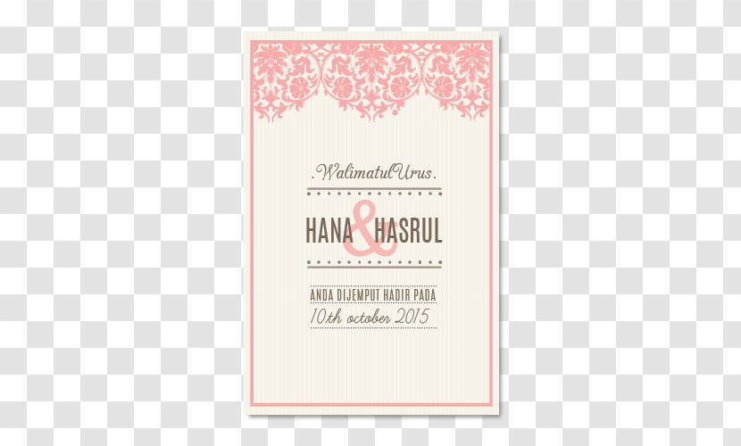 Wedding Invitation Save The Date Marriage Brides - KAD KAHWIN Transparent PNG