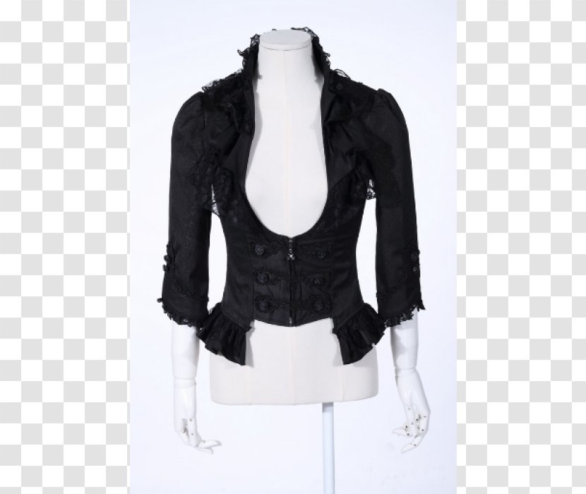 Jacket Collar Victorian Era Gothic Fashion Dress - Fur - Corset Transparent PNG