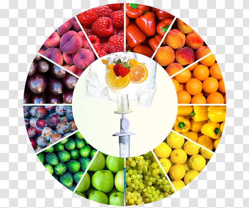 Color Wheel Fruit Healthy Diet - Fruits And Vegetables Daquan Transparent PNG