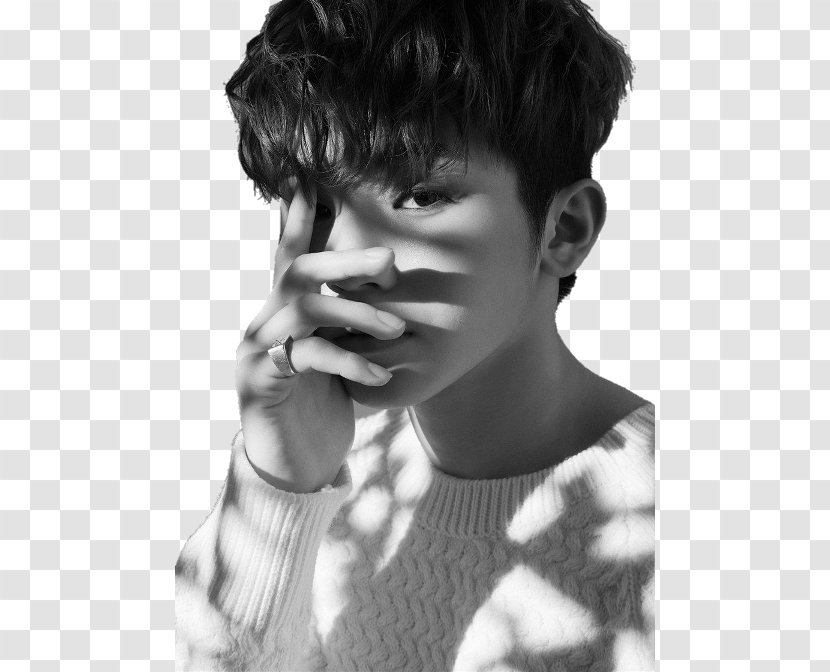 Seventeen Pledis Entertainment Black And White 17 Carat Call Call! - Neck - Jaw Transparent PNG