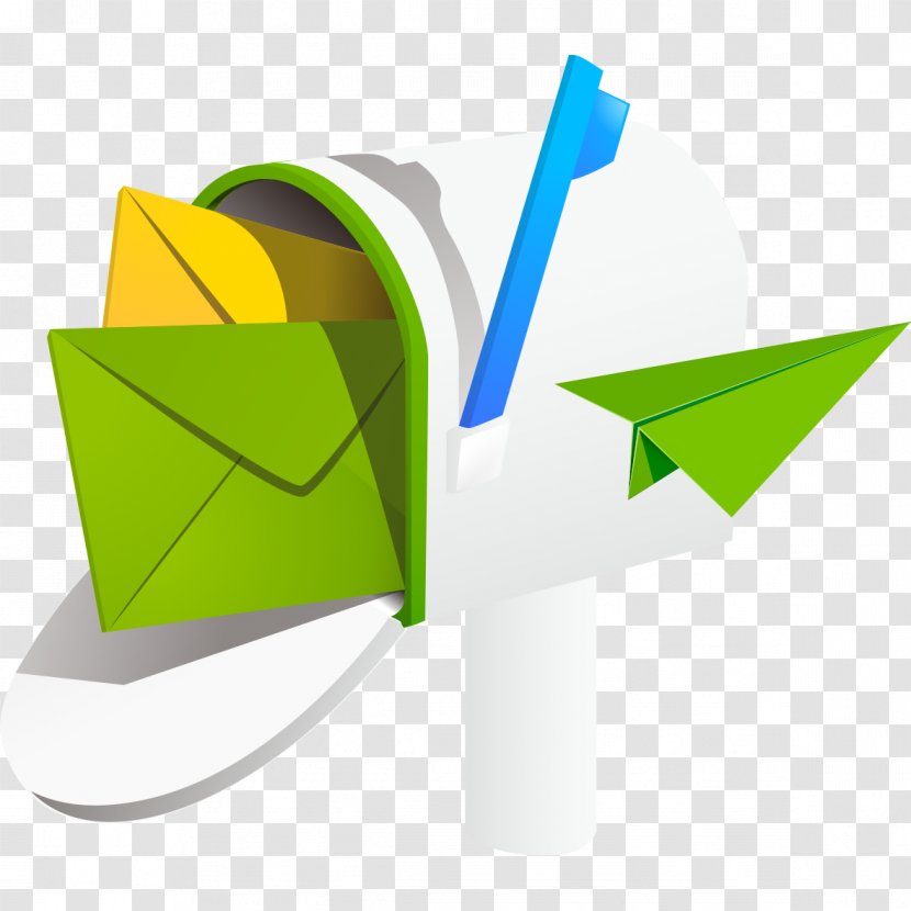 Green Post Box Letter - White Mailbox Model Material Transparent PNG