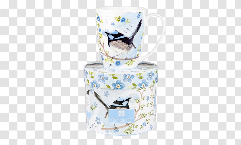 Mug European Perch Porcelain Cup Blue - Serveware Transparent PNG