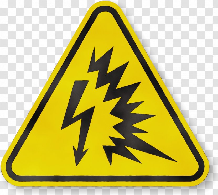 Electricity Symbol - National Electrical Code - Triangle Traffic Sign Transparent PNG