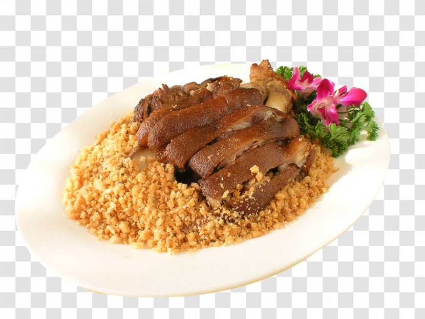 Chinese Cuisine Couscous Sweet And Sour Chicken Meat - Floss Picture Material Transparent PNG