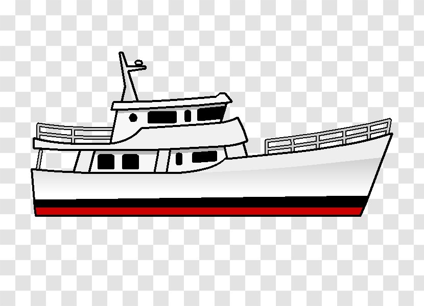 Luxury Yacht Ship Boating - Technical Drawing Transparent PNG