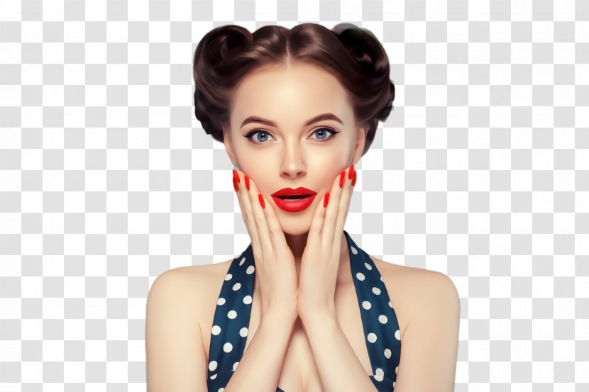 Hair Face Lip Skin Beauty - Forehead Chin Transparent PNG