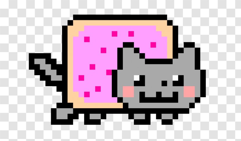 Nyan Cat Pixel Art YouTube Tenor - Giphy - Youtube Transparent PNG