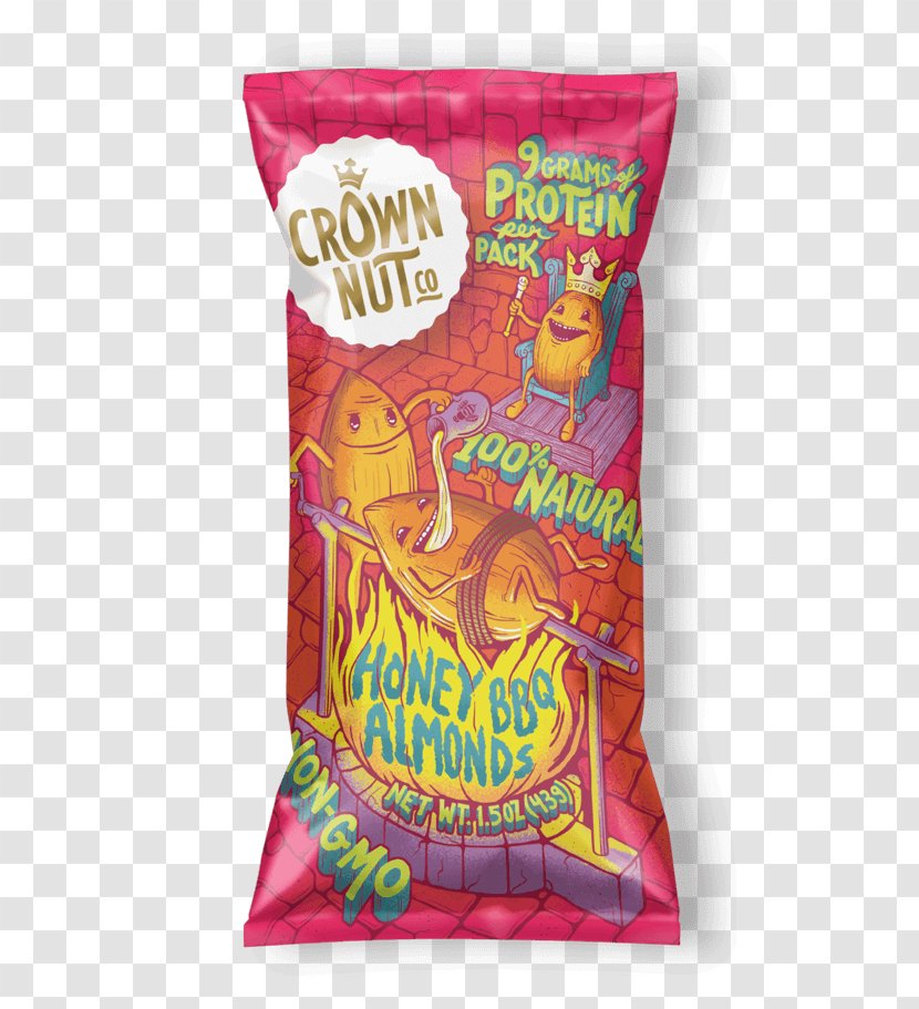 Crown Nut Co Junk Food Candy Snack - Almond Transparent PNG