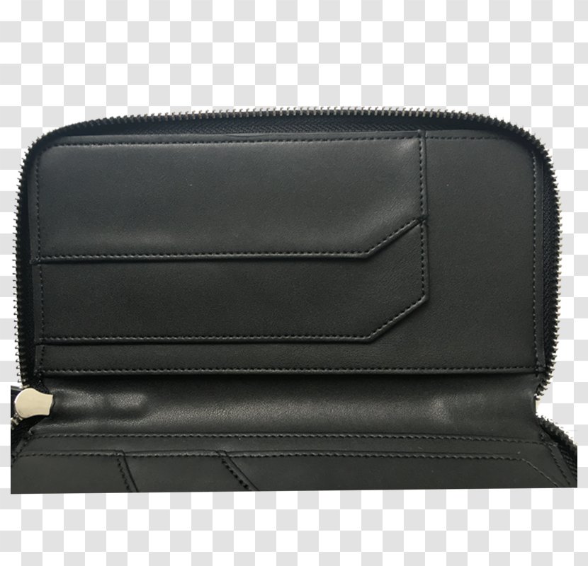 Wallet Leather Bag Brand - Travel - Black Transparent PNG