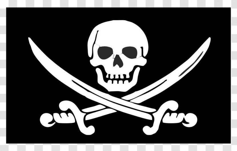 Jolly Roger Piracy Flag T-shirt Skull And Crossbones - Logo - Pirate Transparent PNG