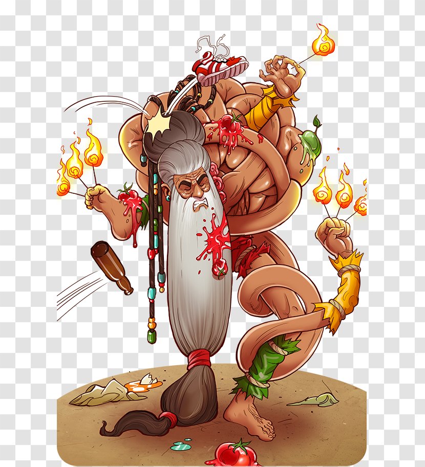 Cartoon Food Legendary Creature - Fictional Character - Mythical Transparent PNG