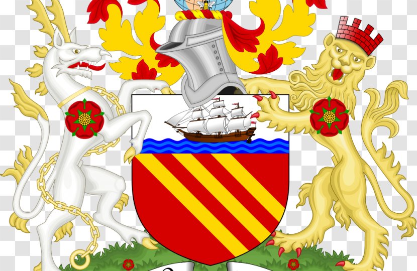 Symbols Of Manchester Royal Coat Arms The United Kingdom Heraldry - Heart - Pendleton Greater Transparent PNG