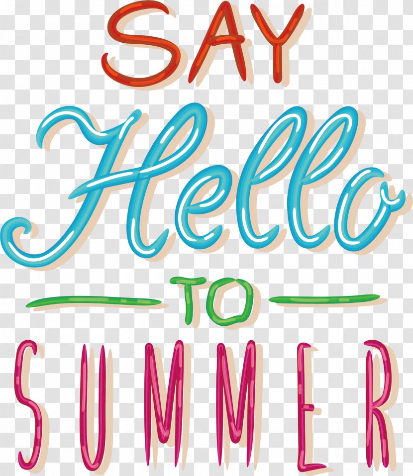 Summer - Area - Say Hello To The Transparent PNG