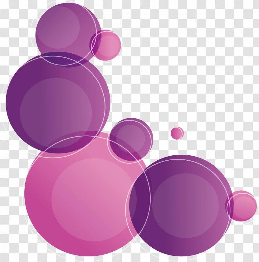 Purple Circle Bubble - Disk - Dream Transparent PNG