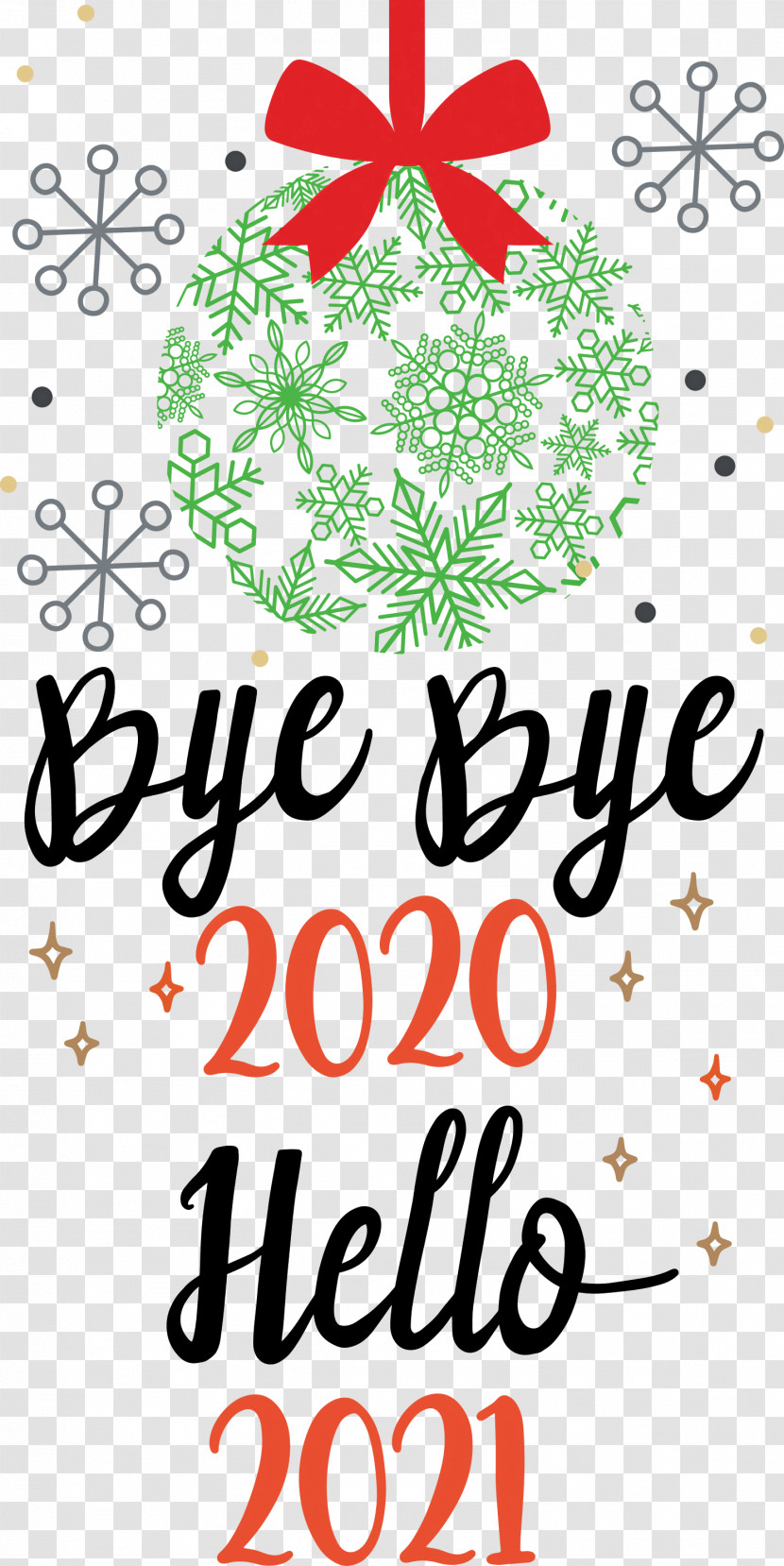 Hello 2021 Year Bye Bye 2020 Year Transparent PNG